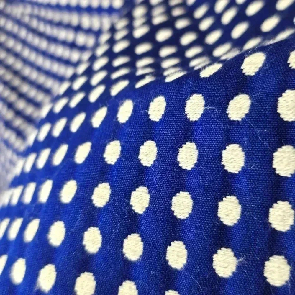 Merona Blue Polka Dot Short Shorts Size 4 Cuffed Cotton Blend Summer Casual Chic - Picture 3 of 13